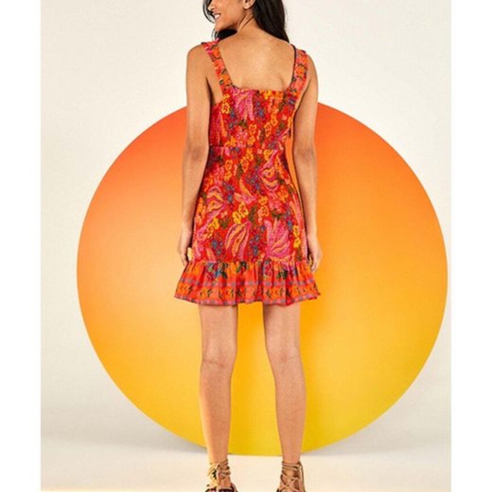 Red Spring Bananas Mini Dress